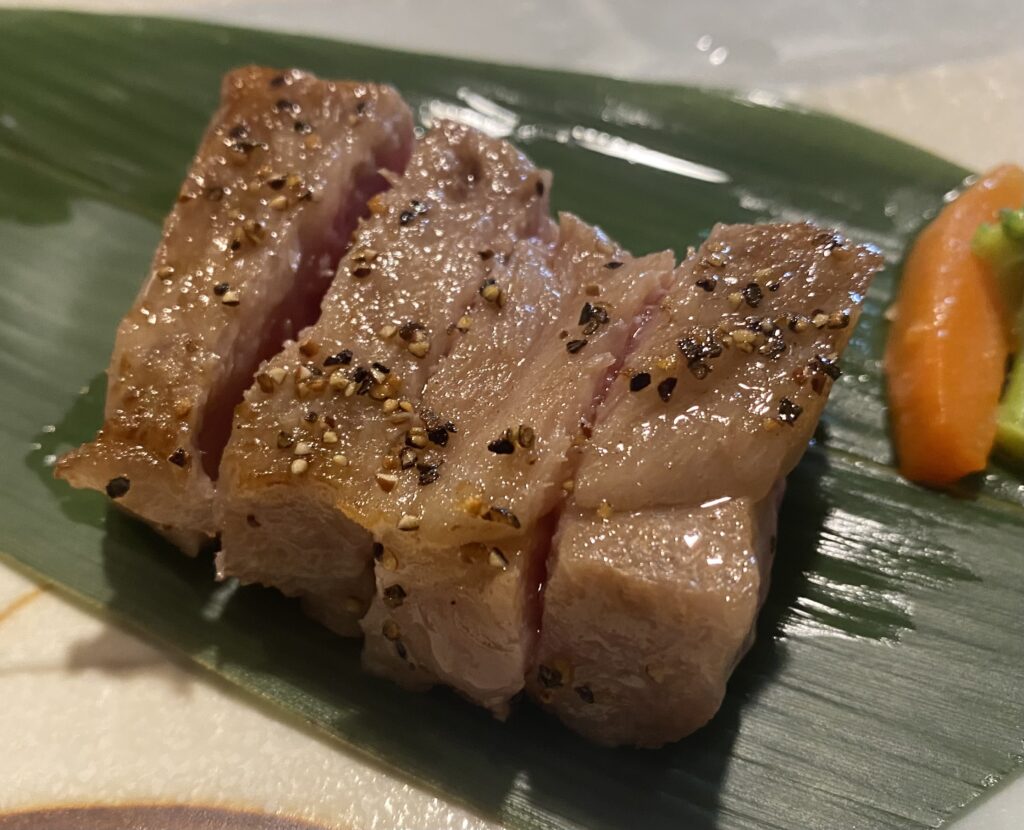 やなだ屋　夕食　ステーキ