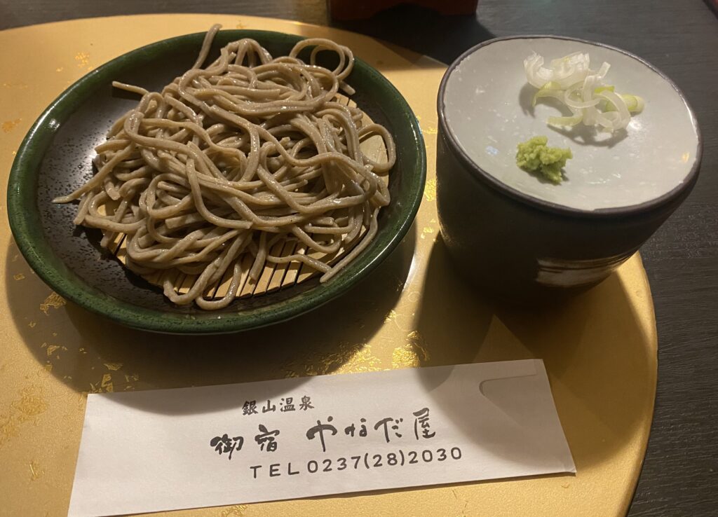 やなだ屋　夕食　手打ち蕎麦